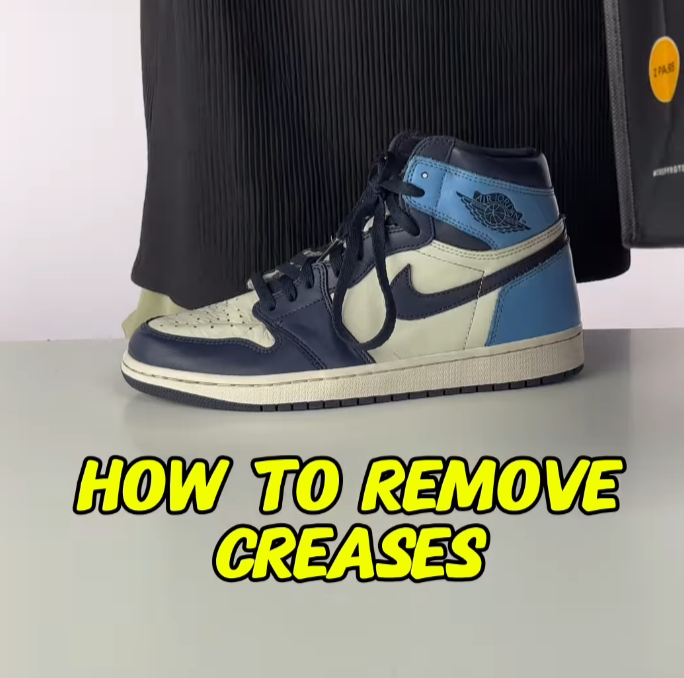 Creased air jordan 1 sales