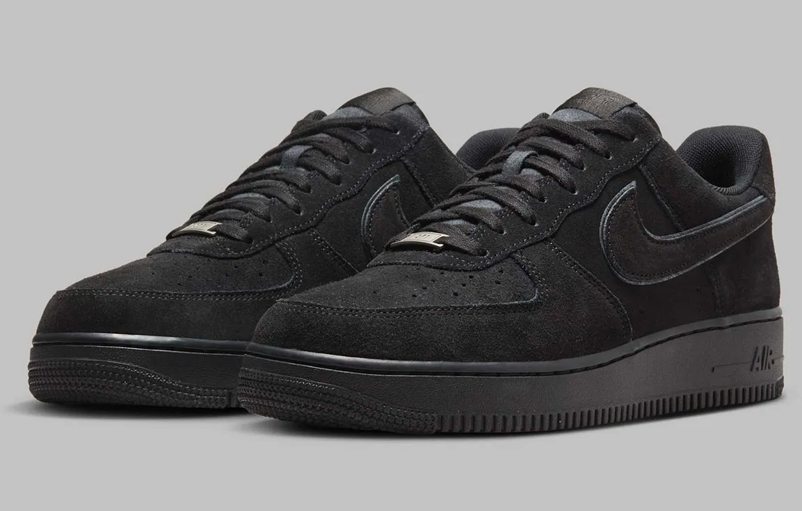 Nike Air Force 1 Low 'Black Cat' is Dressed in Suede – CrepProtect Nike Air Force 1 Low 'Black Cat' is Dressed in Suede – CrepProtect