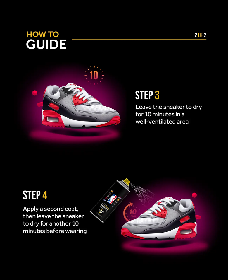 HOW TO NBA Spray steps 3-4