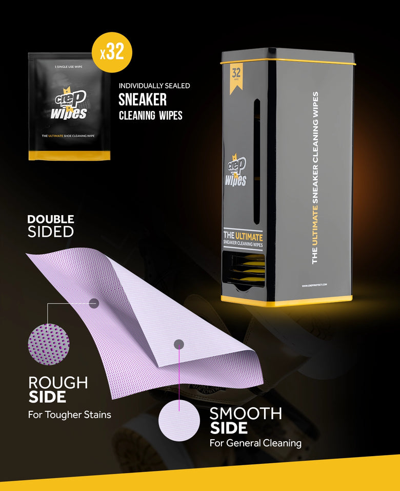 Shoe cleaning wipes for quick and easy sneaker care.