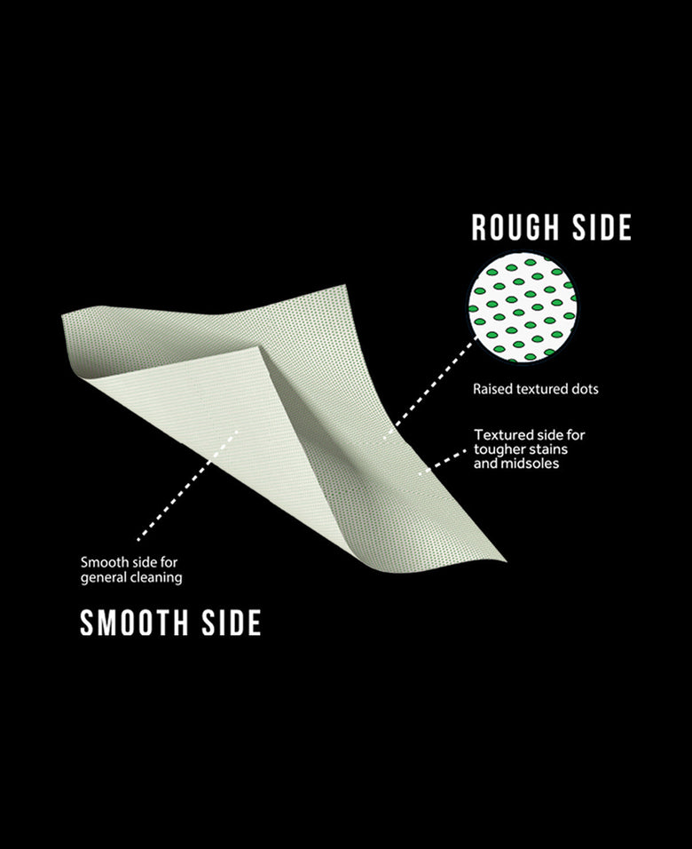 Compact and convenient pack of sneaker cleaning wipes
