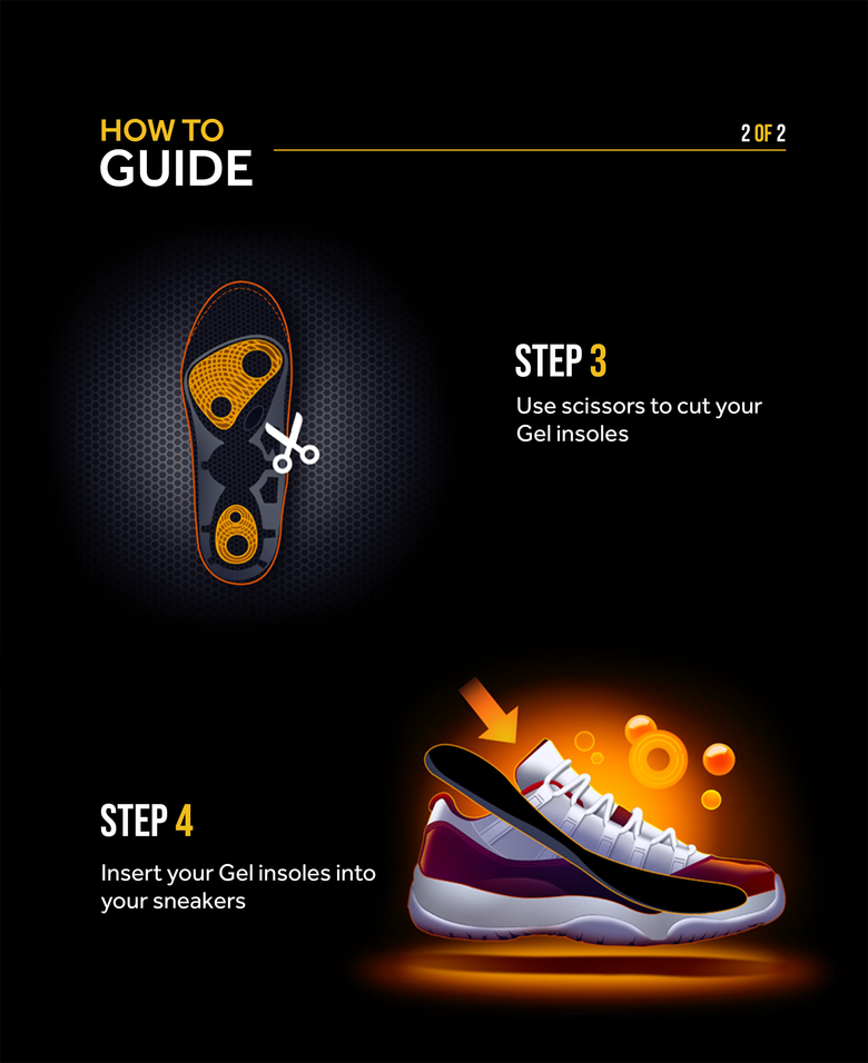 HOW TO Gel insoles steps 3-4