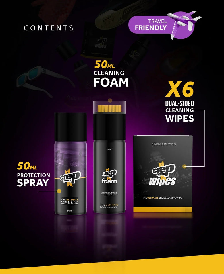 Starter pack featuring essential sneaker care products for beginners