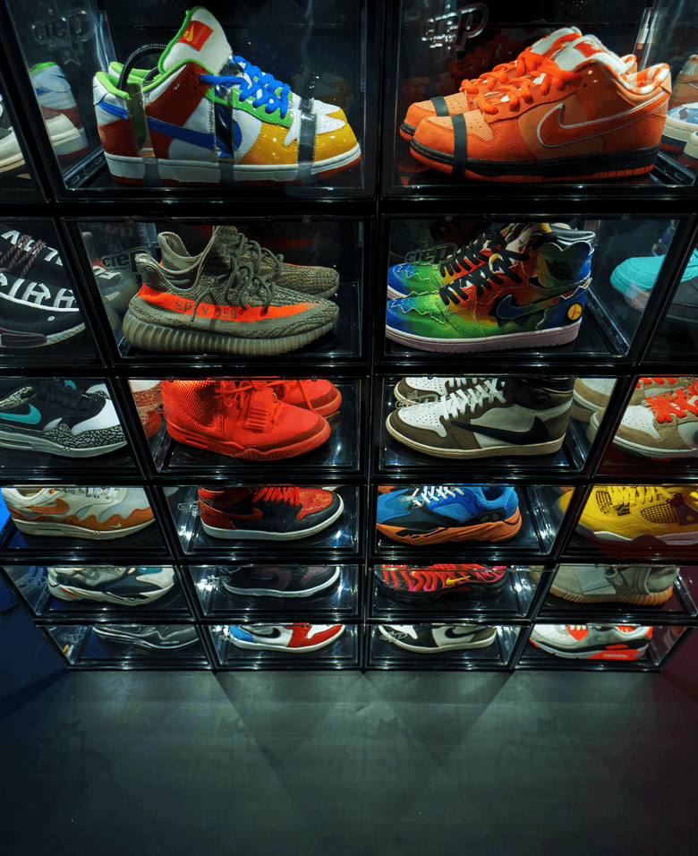 Ample Collection of Sneakers Neatly Stored Inside Crep Protect sneaker box 3.0