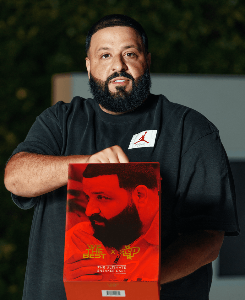 Crep Protect collaboration with DJ Khaled, featuring exclusive sneaker care products