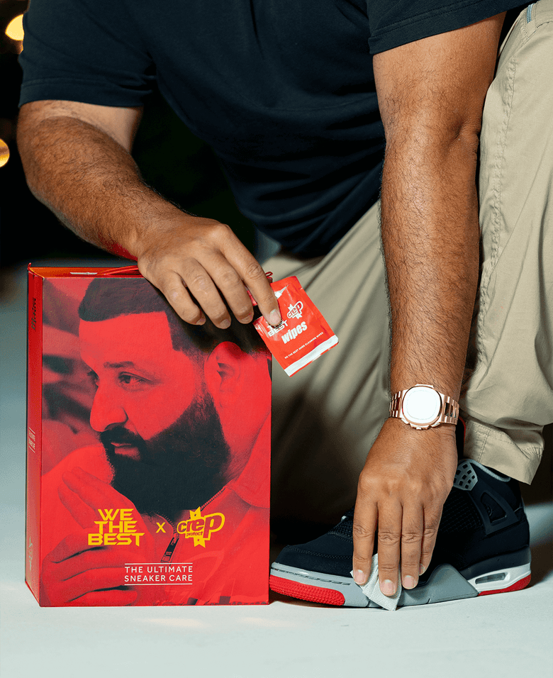 Crep Protect collaboration with DJ Khaled, offering innovative shoe care solutions with style