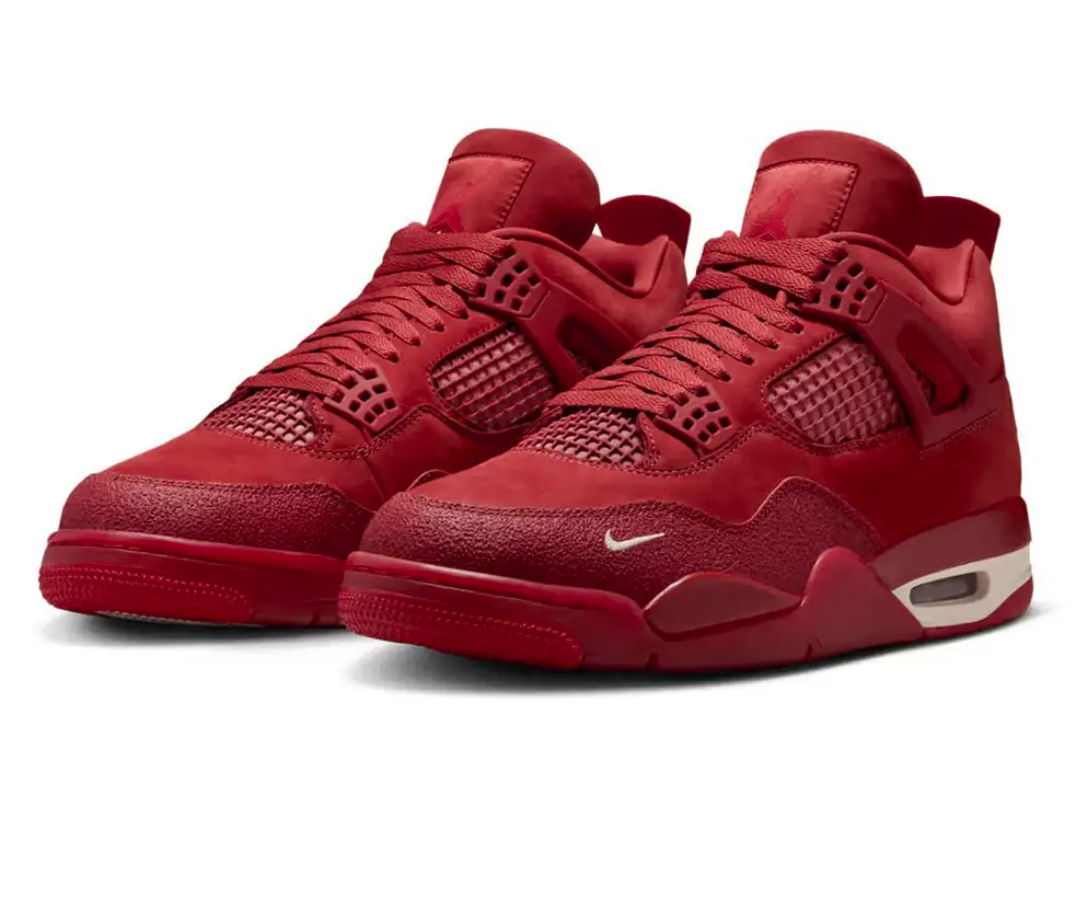 all red jordan 4's