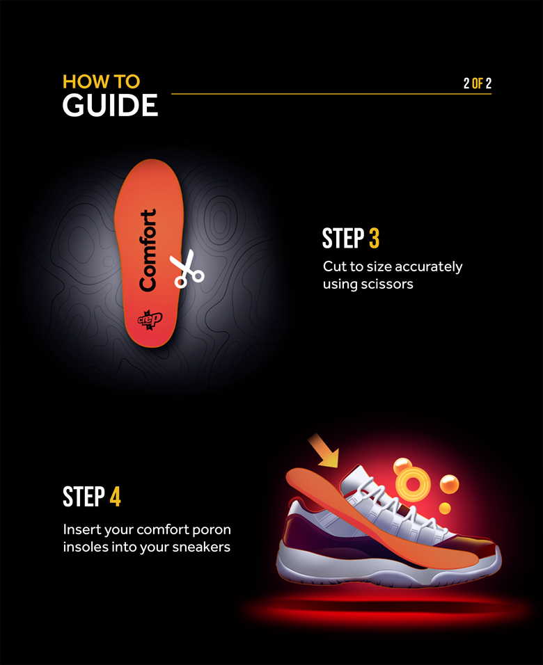 HOW TO Comfort insoles steps 3-4