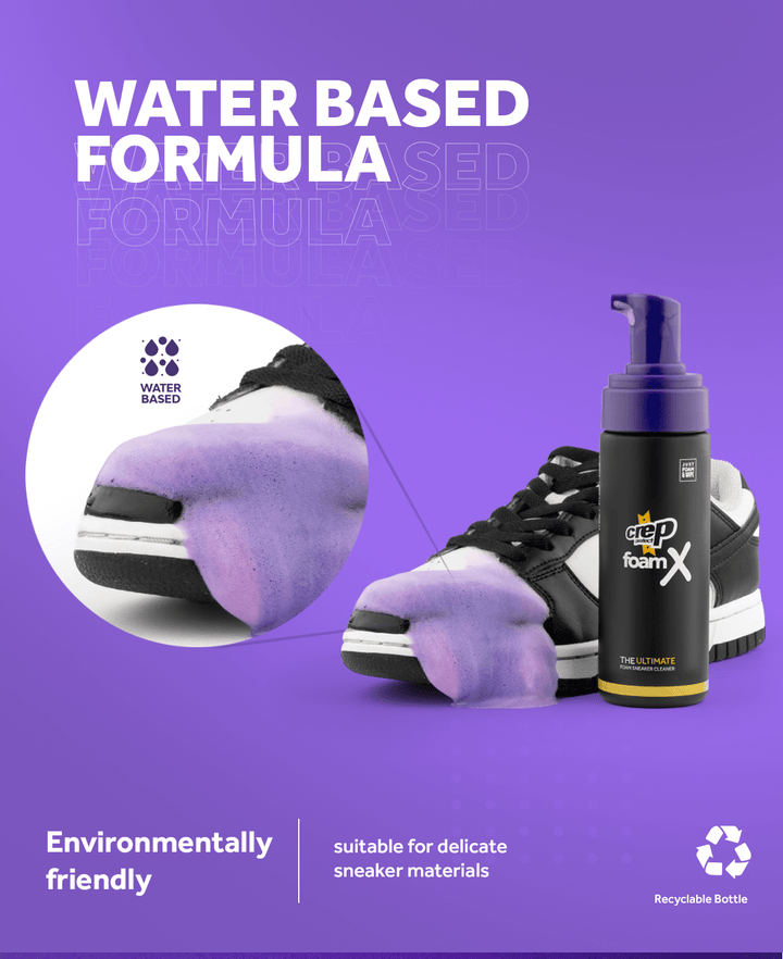 Crep protect foam x: easy-to-use sneaker cleaning foam for quick care