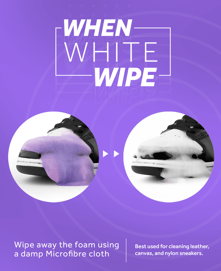 Crep Protect when white wipe advertisement