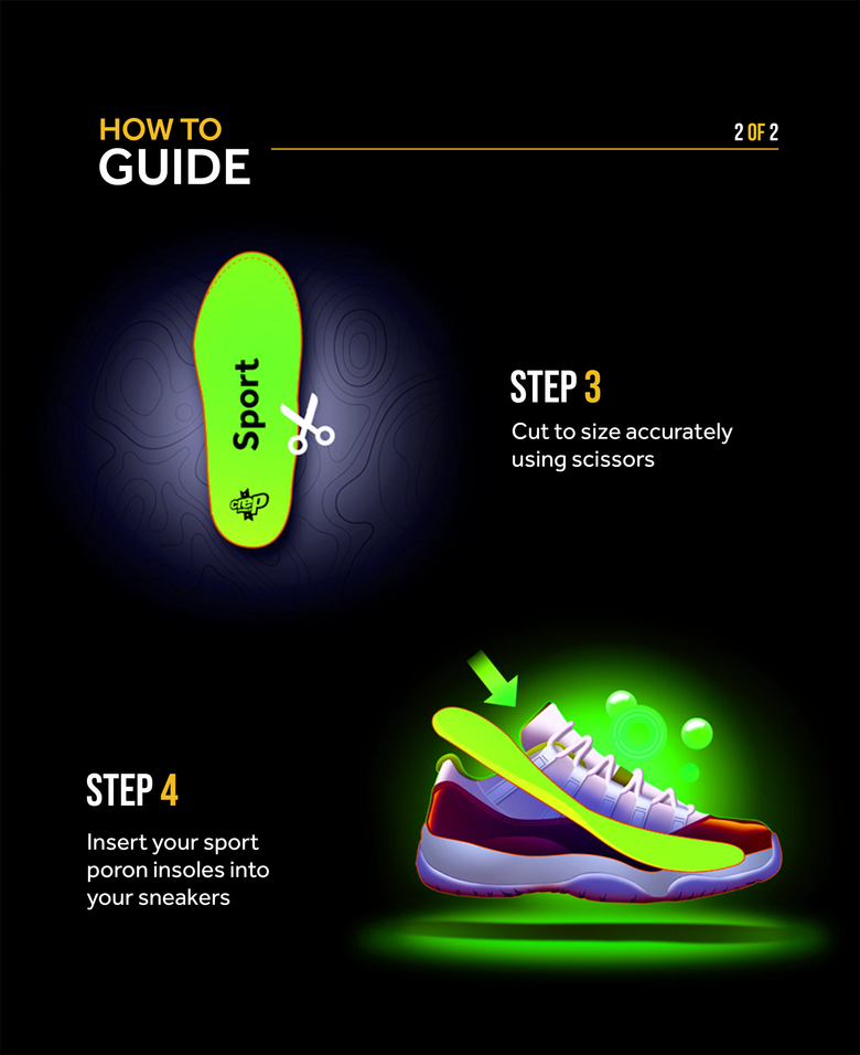 HOW TO Sport insoles steps 3-4