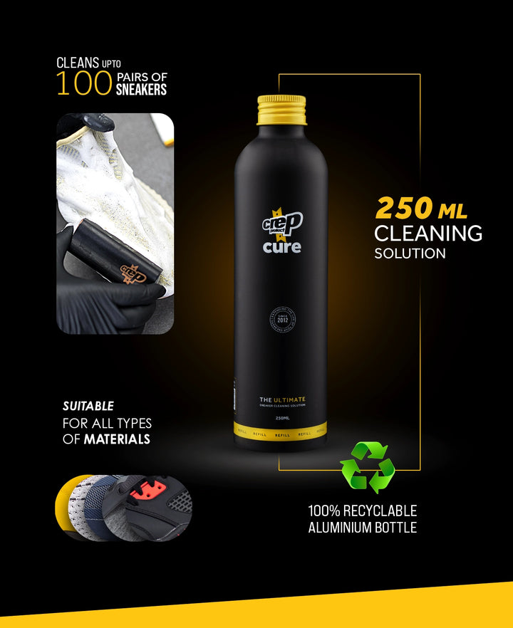 Crep Protect 250ml cleaning solution advertisement