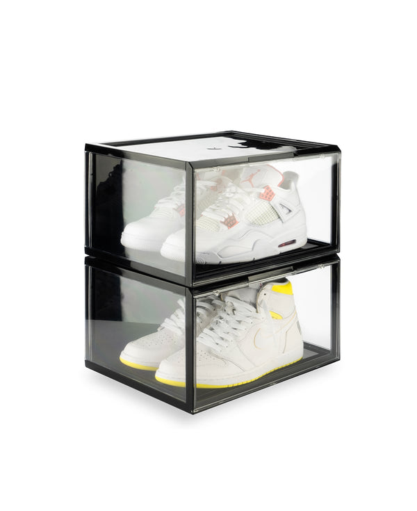 Crep Protect sneaker box 2.0 showcases its design for organized and protective sneaker storage.