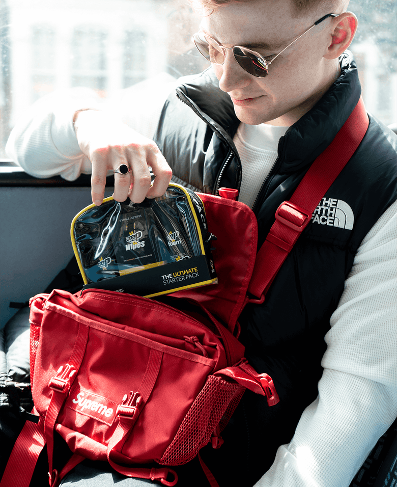 Crep protect wipes for effective sneaker cleaning, quick & portable